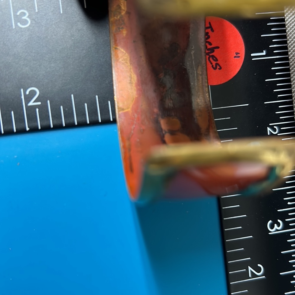 Copper Enamel Cuff - image 8